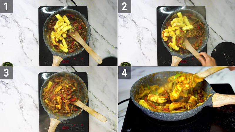 Image of the recipe cooking step-3-6 for Paneer Khurchan