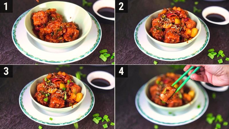 Image of the recipe cooking step-5-1 for Paneer Manchurian
