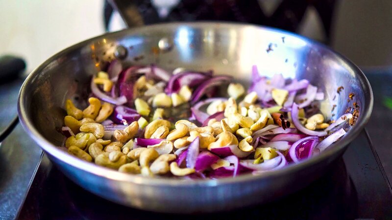 Image of the recipe cooking step-2-5 for Paneer Nawabi (Creamy White Gravy Paneer Curry)