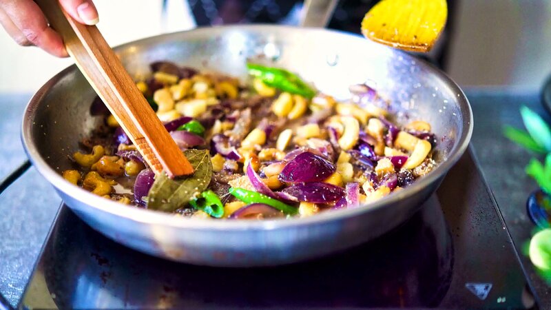 Image of the recipe cooking step-2-8 for Paneer Nawabi (Creamy White Gravy Paneer Curry)