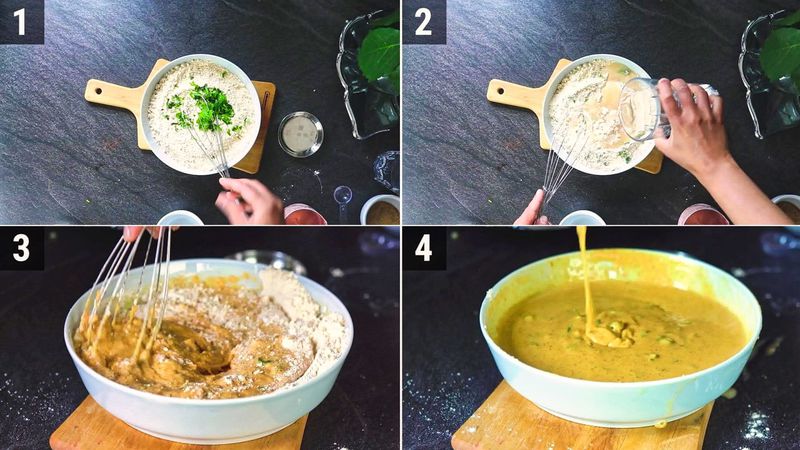 Image of the recipe cooking step-2-2 for Paneer Pakora