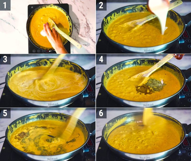 Image of the recipe cooking step-7-3 for Paneer Pasanda