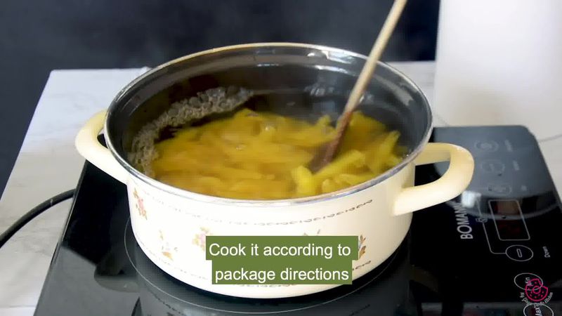 Image of the recipe cooking step-1-2 for Penne Arrabbiata - Pasta Arrabiata