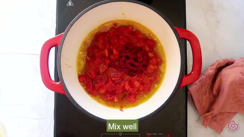 Image of the recipe cooking step-1-6 for Penne Arrabbiata - Pasta Arrabiata