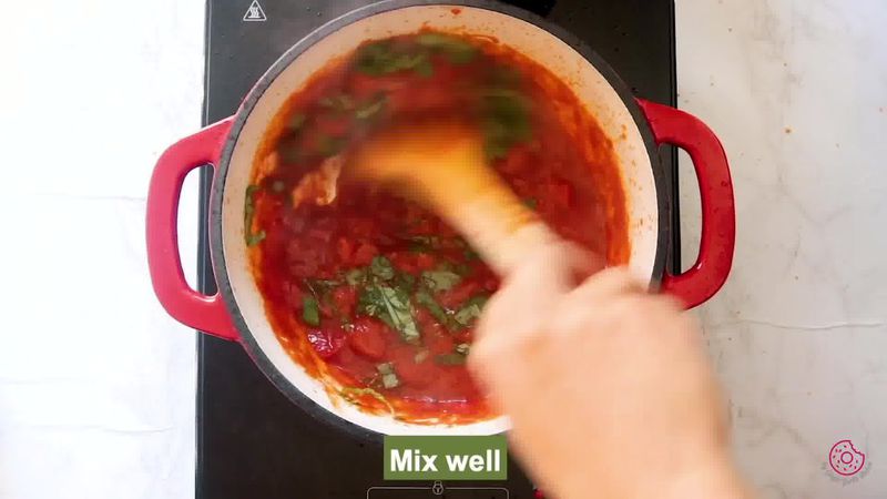 Image of the recipe cooking step-1-9 for Penne Arrabbiata - Pasta Arrabiata