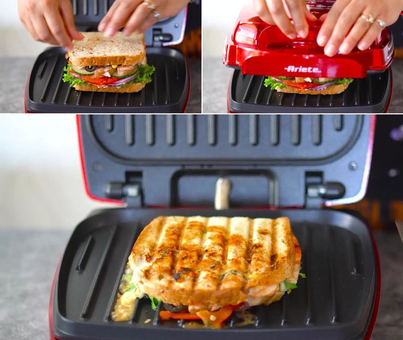 Image of the recipe cooking step-1-8 for Peanut Butter and Veggie Grilled Cheese Sandwich