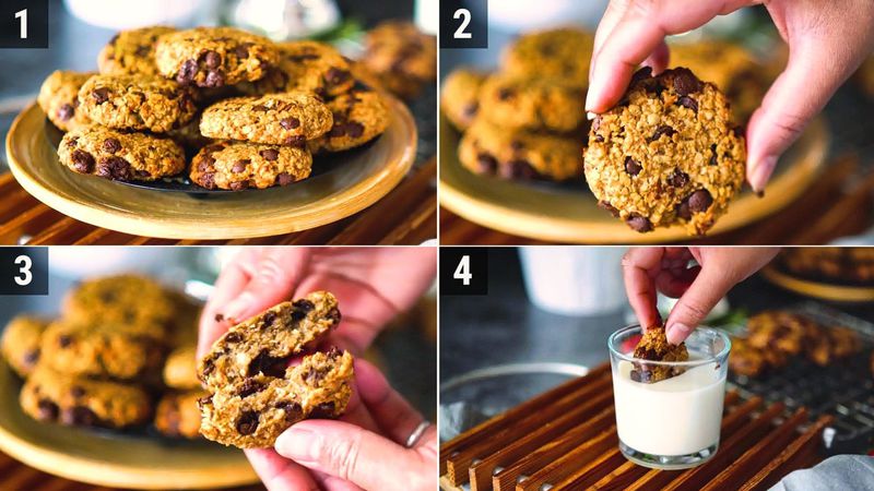 Image of the recipe cooking step-1-8 for Peanut Butter Banana Oatmeal Cookies