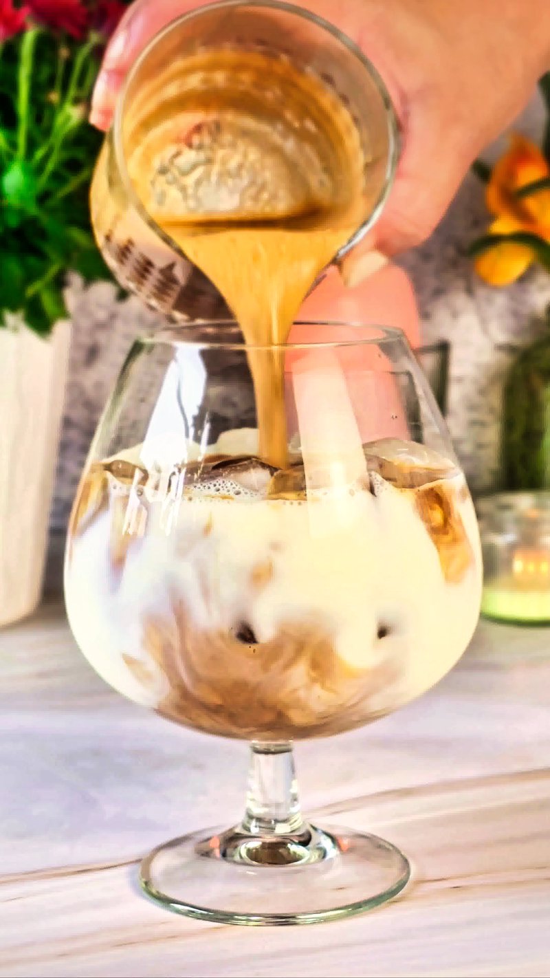 Image of the recipe cooking step-1-4 for Peanut Butter Iced Latte