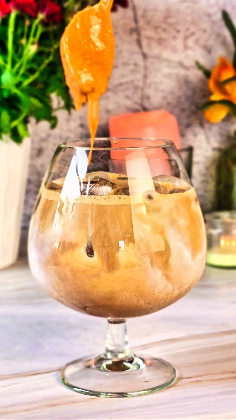 Image of the recipe cooking step-1-5 for Peanut Butter Iced Latte