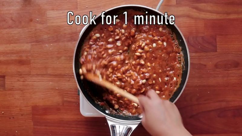 Image of the recipe cooking step-3-3 for Peanut Chikki – Peanut Brittle