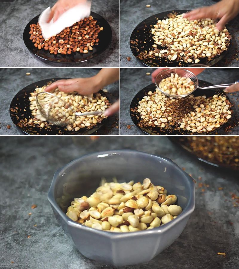 Image of the recipe cooking step-1-3 for Peanut Ladoo