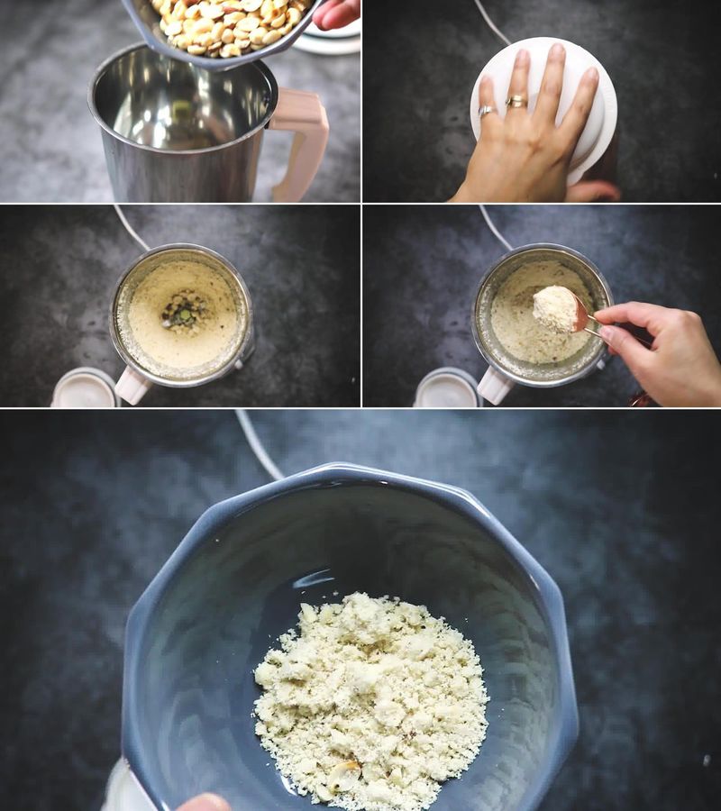 Image of the recipe cooking step-1-4 for Peanut Ladoo