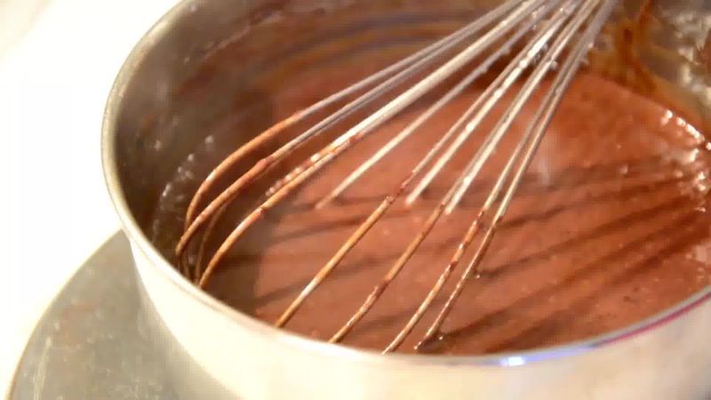 Image of the recipe cooking step-1-13 for Persimmon Chocolate Bundt Cake (with Video)