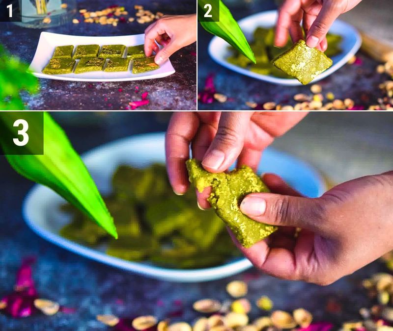 Image of the recipe cooking step-1-7 for Pista Katli