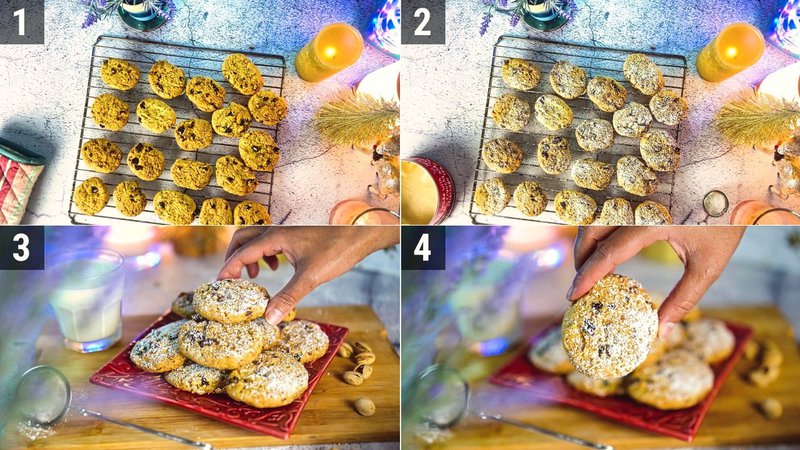 Image of the recipe cooking step-1-7 for Pistachio Cranberry Cookies