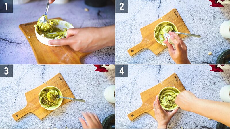 Image of the recipe cooking step-1-2 for Pistachio Cream Cups