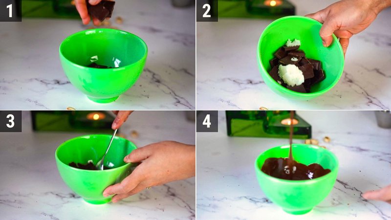 Image of the recipe cooking step-1-4 for Pistachio Date Cups