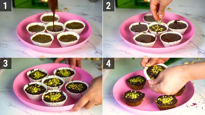 Image of the recipe cooking step-1-5 for Pistachio Date Cups