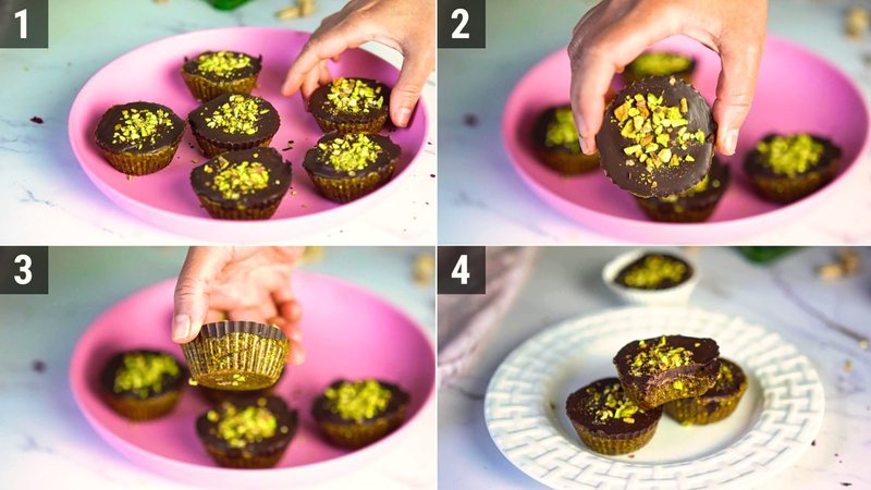 Image of the recipe cooking step-1-6 for Pistachio Date Cups