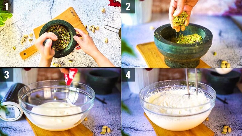 Image of the recipe cooking step-1-1 for Pistachio Ice Cream