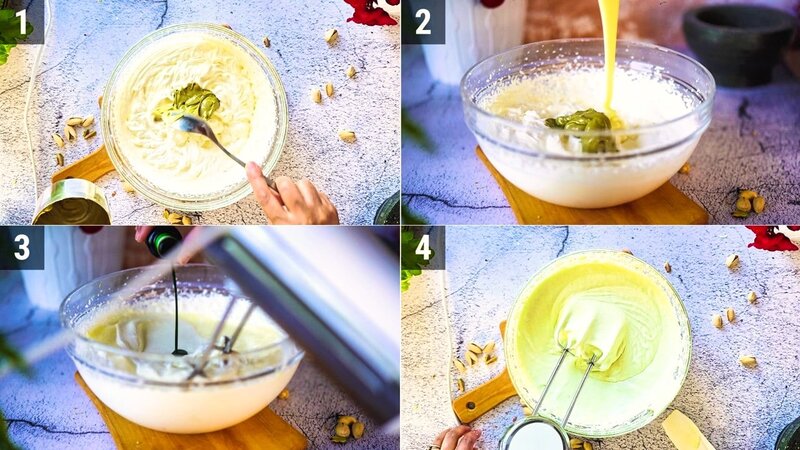 Image of the recipe cooking step-1-2 for Pistachio Ice Cream