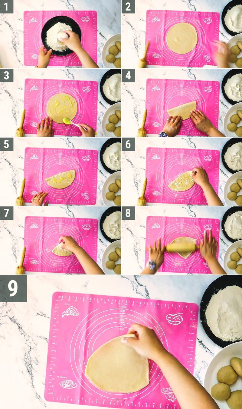 Image of the recipe cooking step-2-1 for Plain Paratha