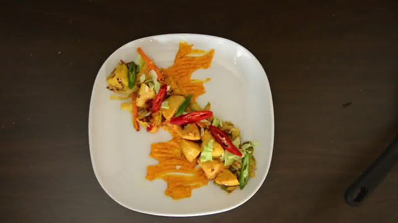 Image of the recipe cooking step-4-3 for Radish Lentil Idli Fry + Carrot Ginger Chutney