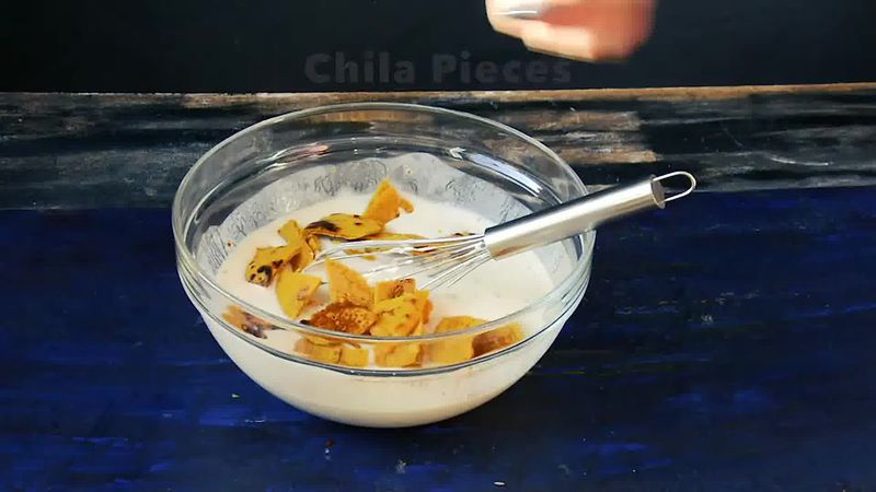 Image of the recipe cooking step-3-2 for Besan Ke Cheele Ka Raita - Chickpea Pancake Yogurt