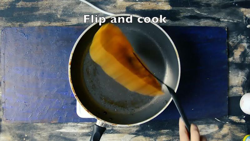 Image of the recipe cooking step-2-5 for Besan Ke Cheele Ki Sabzi - Chickpea Pancake Curry
