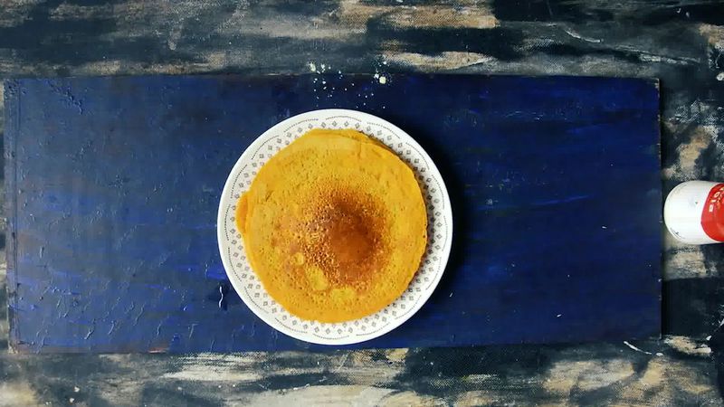 Image of the recipe cooking step-2-7 for Besan Ke Cheele Ki Sabzi - Chickpea Pancake Curry