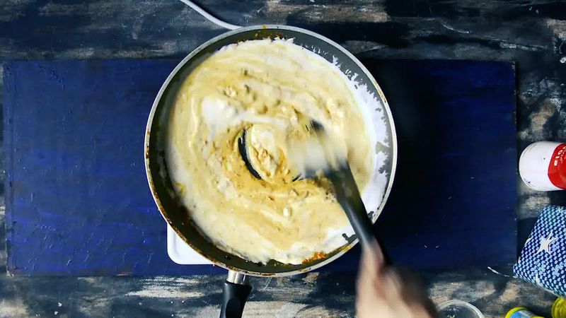 Image of the recipe cooking step-3-7 for Besan Ke Cheele Ki Sabzi - Chickpea Pancake Curry