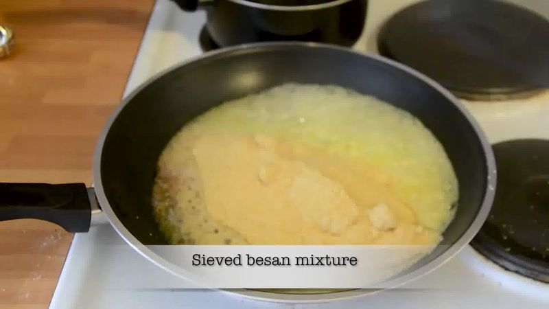 Image of the recipe cooking step-1-12 for Mohanthal Recipe - Mohan Thal (2 Ways)