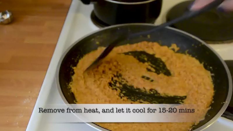 Image of the recipe cooking step-1-14 for Mohanthal Recipe - Mohan Thal (2 Ways)