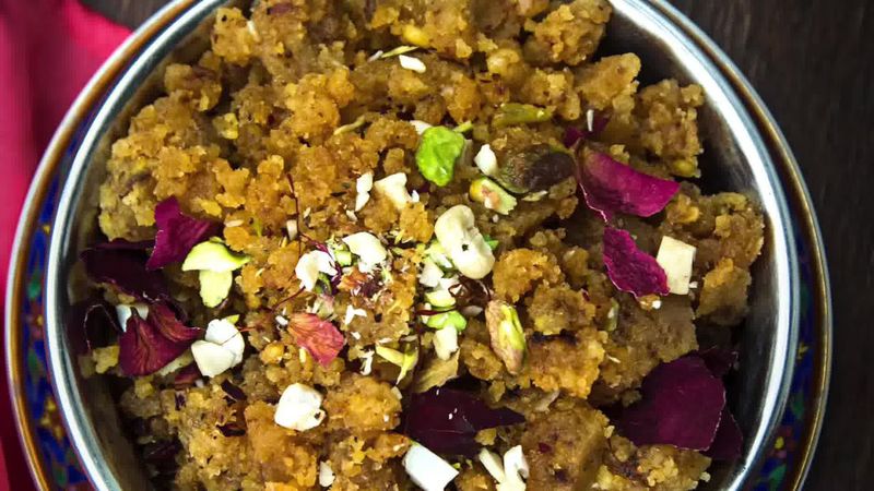 Image of the recipe cooking step-3-10 for Moong Dal Halwa Recipe