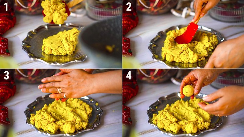 Image of the recipe cooking step-1-5 for Rasmalai Ladoo