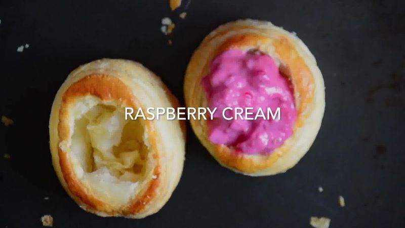 Image of the recipe cooking step-1-13 for Raspberry Crème Fraîche Puff Pastry