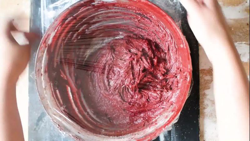 Image of the recipe cooking step-1-5 for Red Velvet Crinkle Cookies