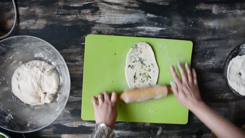 Image of the recipe cooking step-3-1 for Restaurant Style Garlic Naan - 3 Ways