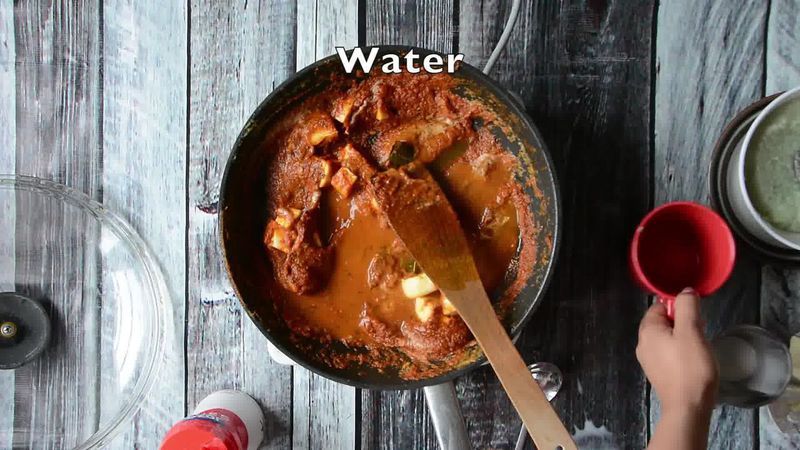 Image of the recipe cooking step-1-12 for Paneer Butter Masala - Paneer Makhani
