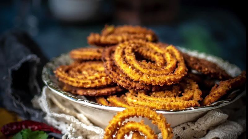 Image of the recipe cooking step-3-4 for Chakli Recipe – Instant Rice Chakli (Fried + Baked)