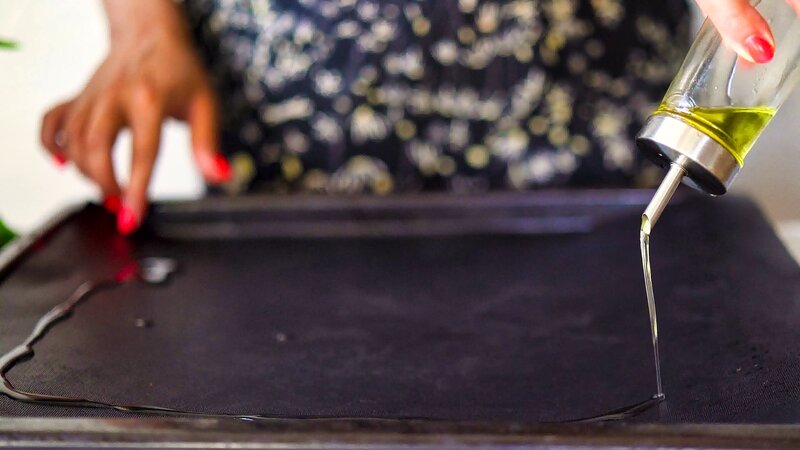 Image of the recipe cooking step-1-1 for Roasted Cabbage Steaks With Chickpea Stew