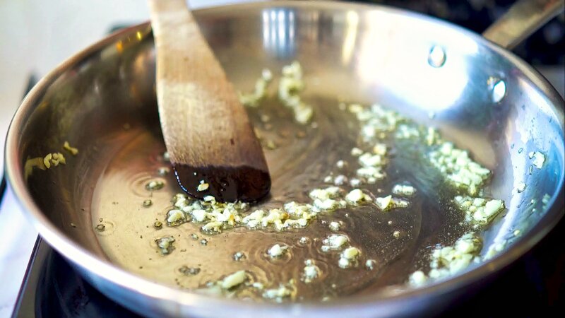 Image of the recipe cooking step-2-1 for Roasted Cabbage Steaks With Chickpea Stew
