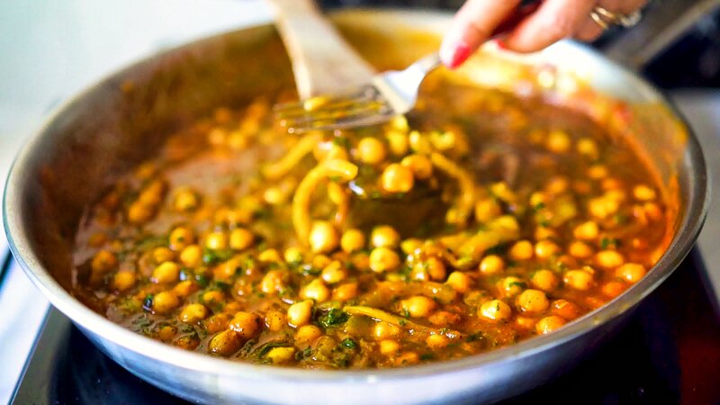 Image of the recipe cooking step-2-8 for Roasted Cabbage Steaks With Chickpea Stew