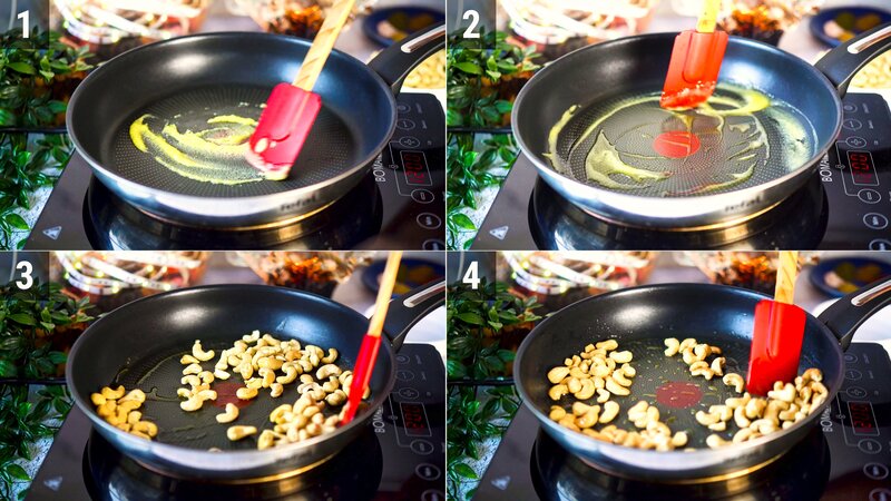 Image of the recipe cooking step-1-1 for Sweet & Spicy Roasted Cashews Chaat