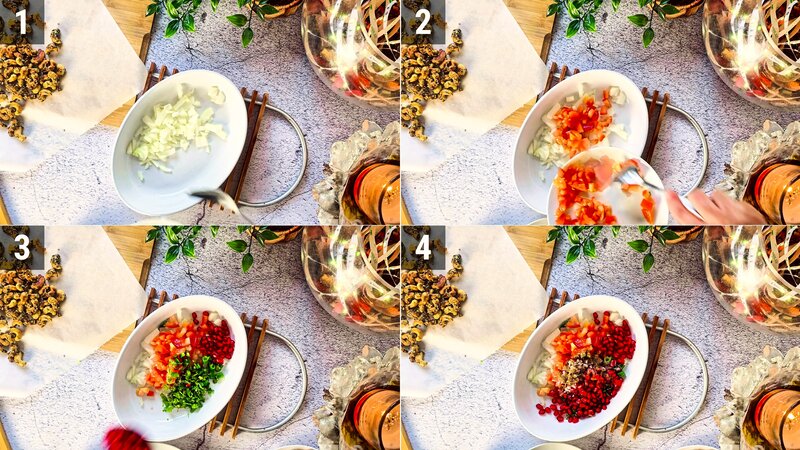 Image of the recipe cooking step-2-1 for Sweet & Spicy Roasted Cashews Chaat