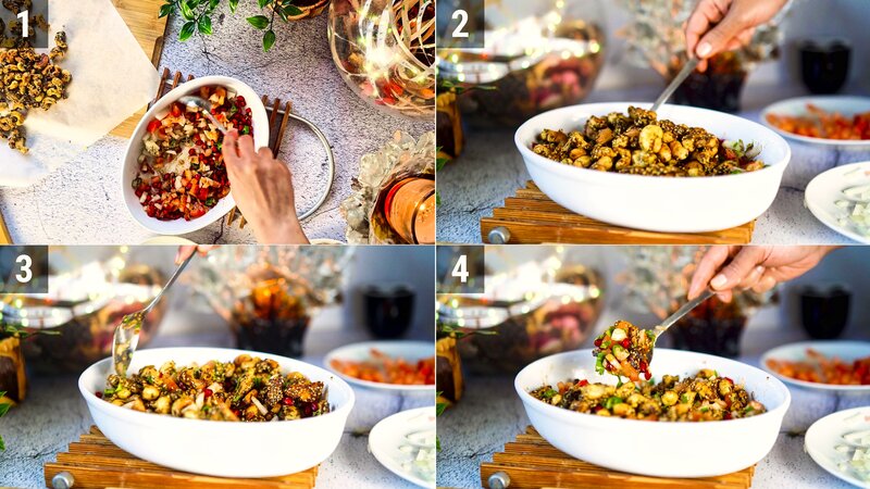 Image of the recipe cooking step-2-2 for Sweet & Spicy Roasted Cashews Chaat
