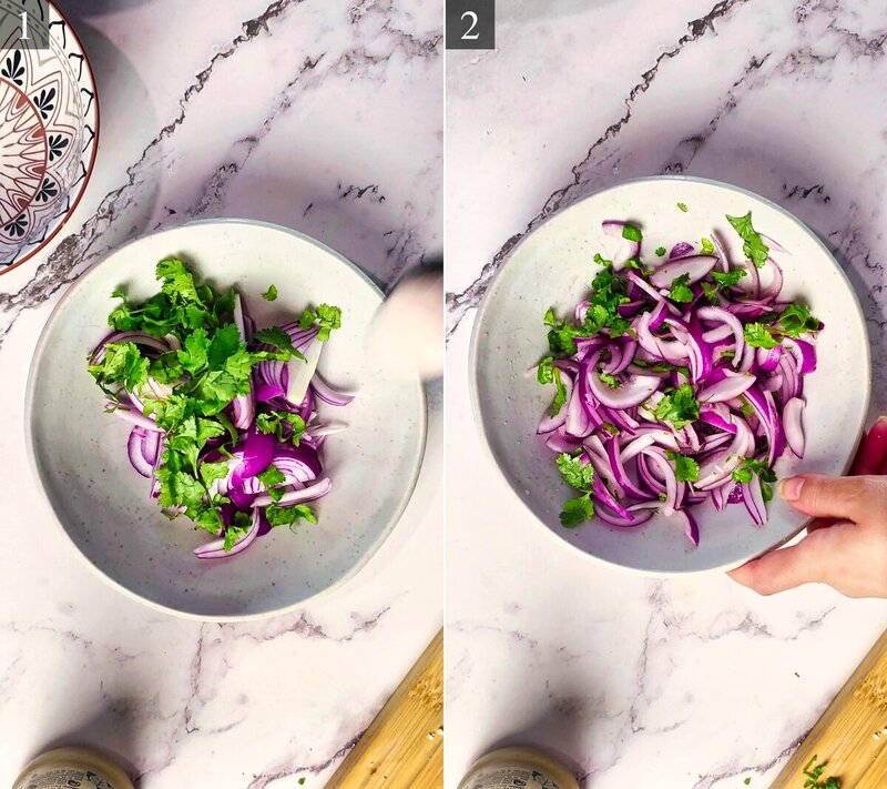 Image of the recipe cooking step-3-1 for Roasted Cauliflower Tahini Bowl