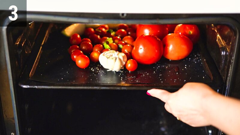 Image of the recipe cooking step-1-3 for Roasted Tomato Soup