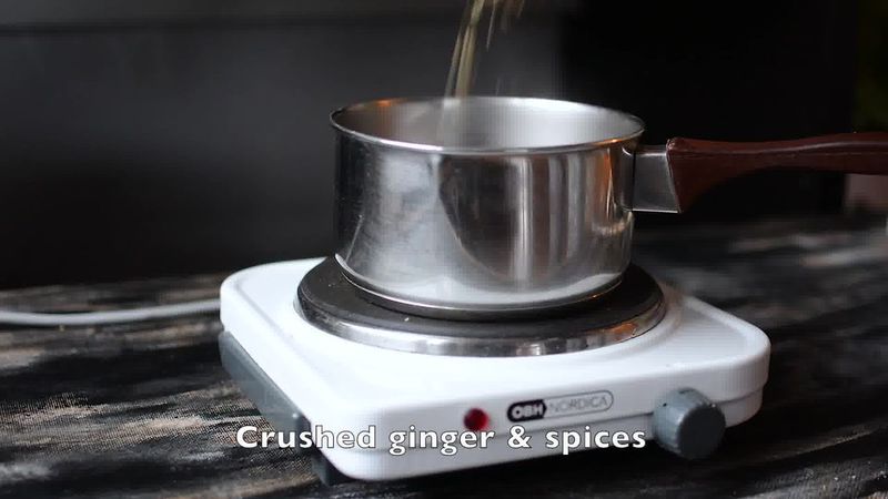 Image of the recipe cooking step-1-3 for Rose Masala Chai Recipe - How to Make Rose Tea