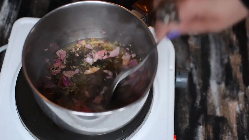 Image of the recipe cooking step-1-5 for Rose Masala Chai Recipe - How to Make Rose Tea